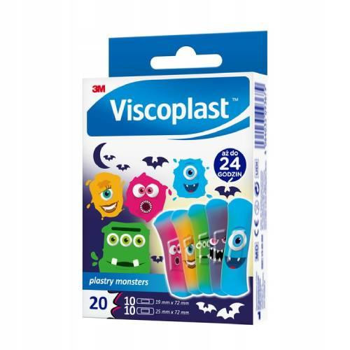Viscoplast Čudovišta flasteri za djecu 2 veličine 20 komada