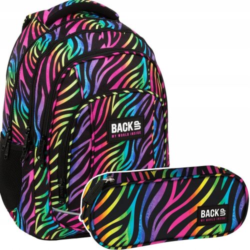kolski ruksak za djevojčice Backup Multicolor 26 l + Backup pernica