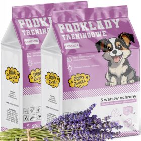   Kvalitetni higijenski jastučići za upijanje za pse s mirisom lavande 45x60 cm - 100 komada (2x50 komada)