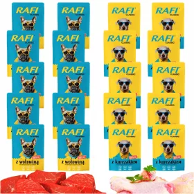    Rafi Dolina Noteci vlažna hrana za pse, vitamini, pileća vrećica, 400g