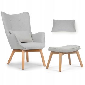 Norse krilna fotelja Sofatel, u nijansi svjetlo sive