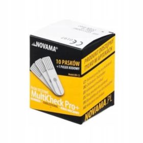   NOVAMA MultiCheck Pro+ Trakice za mjerenje kolesterola - 10 komada