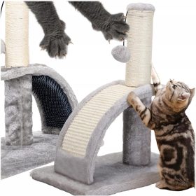 DRAPAK ZA MAČKE S TUNELIMA I ZABAVNIM LOPTICAMA