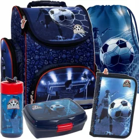   Ergonomska lagana funkcionalna školska torba za dječake NOGOMETNI SET Derform