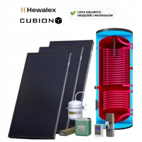    Solarni set Komfort Plus, 3 kolektora Hewalex + hibridni grijač 300L