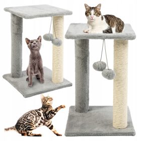 Mačji drapač, ležaj, niski stup za grebanje do 60 cm