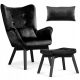 Sofa s naslonima Wing crna