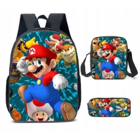 Super Mario Bros školski ruksak Set 3 kom