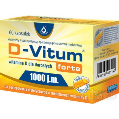 D-Vitum Forte Hrvatska, 1000 IU, 60 kapsula