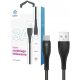 Korgy ACB20 USB-A - USB-C kabel 2m s crnim najlonskim pletivom