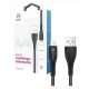 Korgy ALB12 USB-A - Lightning kabel 1,2m crna najlonska pletenica