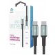 USB-C - USB-C kabel Korgy CCB12 60W 1,2m crna najlonska pletenica dioda