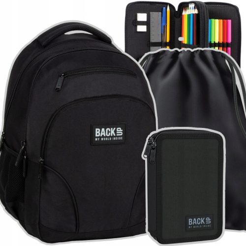 PLECAK ZA MLADE ŠKOLE BACKUP 30 L KLASICNI CRNI VELIKI PIORNIK WOREK