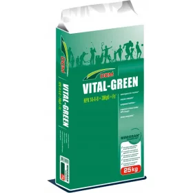   Organsko gnojivo za trave DCM Vital Green - ljetno organsko mineralno gnojivo 25 kgDCM Vital Green je organsko-mineralno gnojivo idealno za održavanje sportskih terena, golf terena, travnjaka i rekr