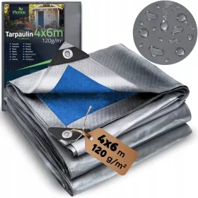   HDPE Plandeka 400x600cm, 120g/m2, Otporna na UV, Mróz i Vodu