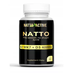   Natto Active: Dodatak prehrani s vitaminom D3, K2 MK7 i nattokinazom - 60 kapsula
