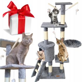   Petstory veliki drapak za mačke do 145 cm s kućicom, tornjem i igračkama