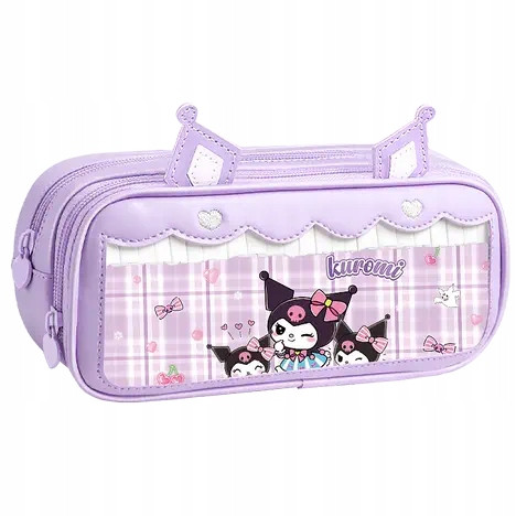 Vrhunska multifunkcionalna torba za pernice, trodijelna Kuromi Melody 22cm