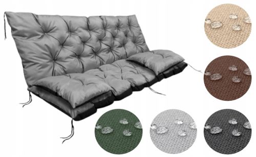  Garnitura vrtnih jastuka 150x60x50 cm za vodootpornu klupu za ljuljanje