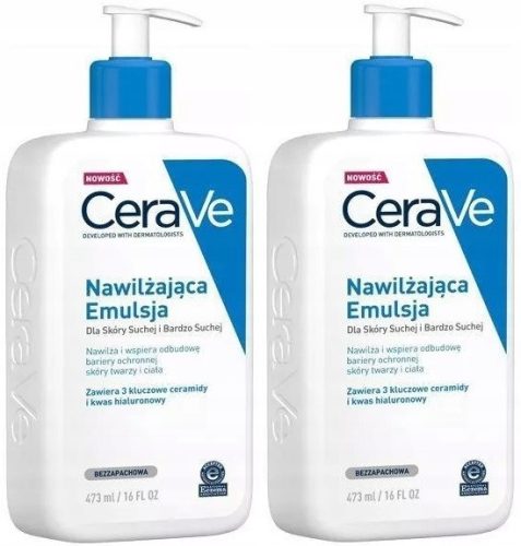 Emulzija za hidrataciju suhe kože CERAVE 2x473ml