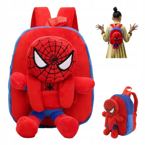 PLIŠANI RUKSAK ZA PREDŠKOLSKU DJECU 2u1 SA SPIDERMAN MASKOTOM