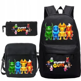   kolski set Stumble Guys s ruksakom, torbom i futrolom za olovke