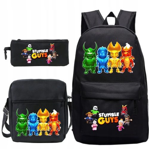 kolski set Stumble Guys s ruksakom, torbom i futrolom za olovke