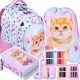 Ruksak za djevojčice BPL58 My Little Friend PASTEL KITTY Majewski + 2 dodatna proizvoda