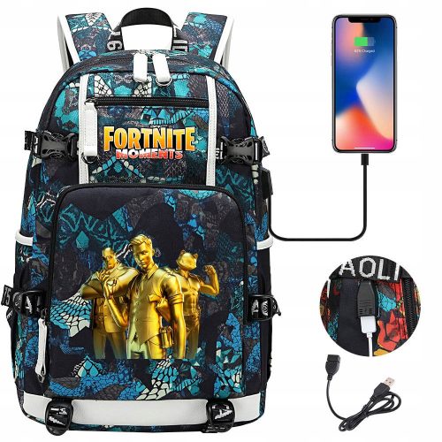 VODOOTPORNI USB RUKSAK ZA FORTNITE VELIČINE A4