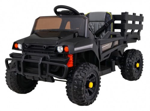  Farmer pick-up auto za djecu crni + daljinski upravljač + prtljažnik + lopata + EVA +