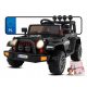  Terenski automobil s punim radnim vremenom 4WD za djecu crni + pogon 4x4 + daljinski upravljač + audio L