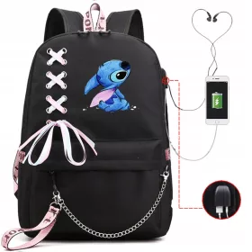 kolski ruksak Lilo i Stitch USB / jack