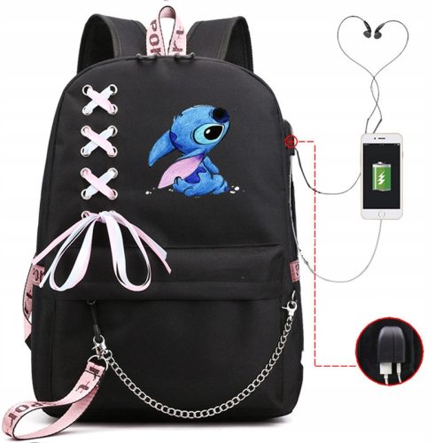 kolski ruksak Lilo i Stitch USB / jack