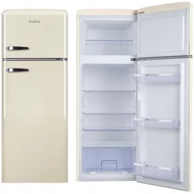   Amica Retro hladnjak KGC15635B 206l SlimSize LED rasvjeta Bež