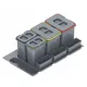 Set košara za smeće Rejs Praktiko 90 - 2x15+2x7l