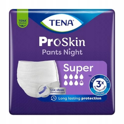 TENA HLAČE ProSkin Super Night Upijajuće gaćice L, 10 kom.