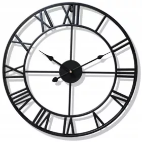 Asato zidni sat crni 60cm