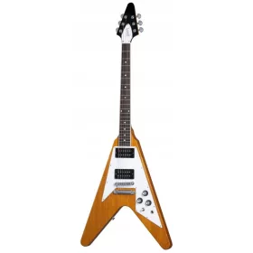   Gibson 70s Flying V Antique Natural Električna Gitara s Koferom