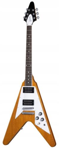 Gibson 70s Flying V Antique Natural Električna Gitara s Koferom