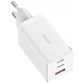   BASEUS GaN5 Pro 2C+U USB-A / USB-C 65W PD QC3.0 Mrežni Punjač Bijeli