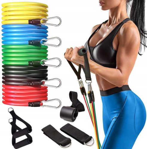  DrFit Set od 5 otpornih traka za rehabilitaciju s priborom