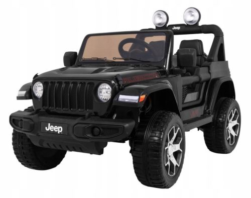  Jeep Wrangler Rubicon na baterije za djecu, crni + daljinski + MP3 radio