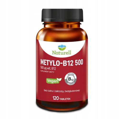 NATURAL Methyl B-12 500 vitamin B metilkobalamin 120 tab.