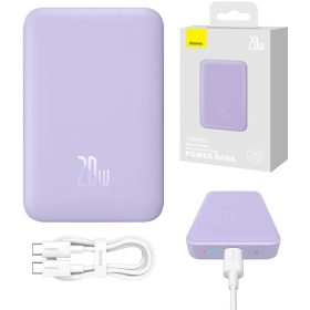   Baseus Induktivni Punjač Mini 10000mAh 20W MagSafe (ljubičasta)