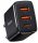 Baseus Compact Ultra Brzi Punjač 2U+C USB-C / 2x USB-A 30W PD QC3.0 Crni
