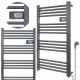 EBERG električni kupaonski radijator 500 W 540 x 960 mm antracit