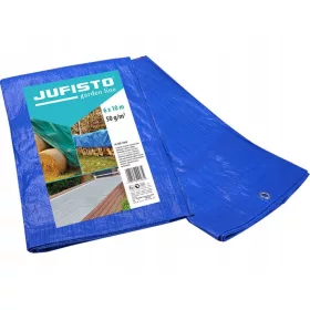   Plava Zaštitna Cerada 6x10m 50g/m2 s Aluminijskim Očkima - Jufisto