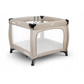 Caretero Quadra Brown Travel Playpen 83 x 83 cm
