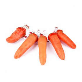  odsječeni UMJETNI PRSTI u krvi HALLOWEEN prst x5