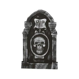  RIP nadgrobni spomenik s Halloween lubanjom 50x30 cm